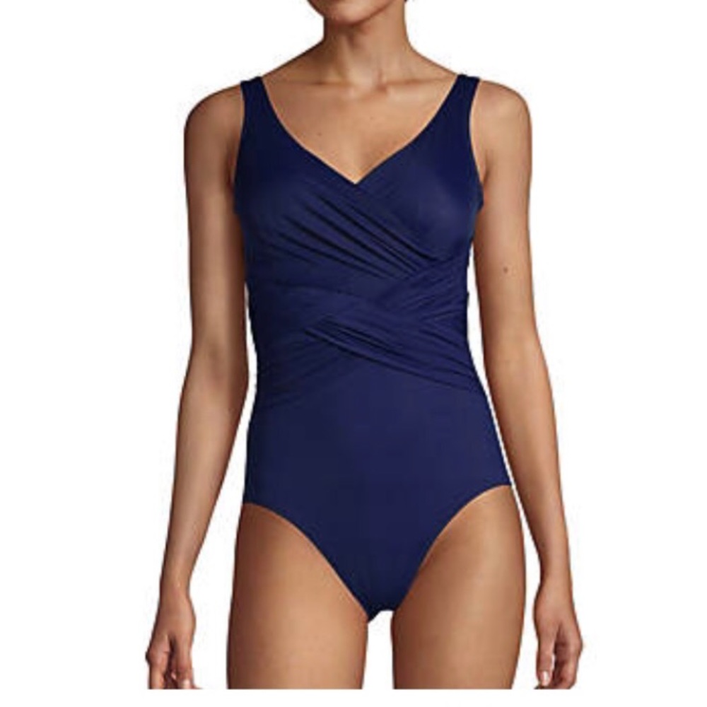 Lands End One Piece Bathing Suit